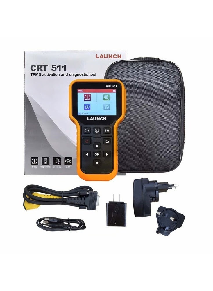 لانش جهاز لانش CRT 511 الاحترافي لبرمجة حساسات ضغط الإطارات (TPMS) مع 8 حساسات معدنية - يغطي 98% من السيارات - Image 2